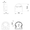 Миниатюра фото заглушка deko-light end cap r-au-01-08 set 2 pcs 979582 | 220svet.ru