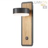 Миниатюра фото бра lumion leland 8264/1w черный/дерево | 220svet.ru