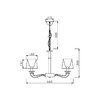 Миниатюра фото подвесная люстра vele luce olimpia vl1764l05 | 220svet.ru
