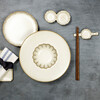 Миниатюра фото тарелка керамическая roomers tableware l9724-cream | 220svet.ru