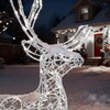 Миниатюра фото светодиодная фигура световой олень 1,6м белый 24в ip65 ltc lc-13162 | 220svet.ru