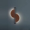 Миниатюра фото настенный светильник nowodvorski sunrise led dark wood/black 7652 | 220svet.ru