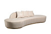 Миниатюра фото диван lea трехместный велюровый garda decor 87yy-div2262 | 220svet.ru