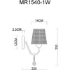 Миниатюра фото бра myfar kant mr1540-1w | 220svet.ru