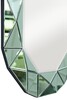 Миниатюра фото зеркало в зеленой зеркальной раме garda decor kfg079 | 220svet.ru