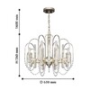 Миниатюра фото подвесная люстра favourite la salute 2308-12p | 220svet.ru