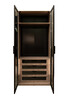 Миниатюра фото шкаф двухдверный с выдвижными ящиками garda decor gd-10012/1-3(тонировка) | 220svet.ru