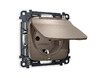 Миниатюра фото розетка с крышкой ip44 ambrella volt quant omega mo638010 | 220svet.ru
