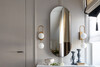 Миниатюра фото зеркало овальное в раме  garda decor 19-oa-6385 | 220svet.ru