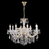Миниатюра фото подвесная люстра crystal lux cristelle sp8 gold | 220svet.ru