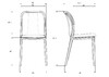 Миниатюра фото набор 4шт стул обеденный dobrin adam lmzl-pp669-n_b-p_gr-03-11355 | 220svet.ru