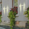 Миниатюра фото уличный настенный светодиодный светильник novotech calle 357451 | 220svet.ru