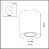 Миниатюра фото потолочный светильник odeon light tuborino 3567/1c | 220svet.ru