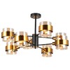 Миниатюра фото потолочная люстра imex md.51891-8-s-bk+gbr | 220svet.ru