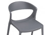Миниатюра фото пластиковый стул woodville градно серый 589898 | 220svet.ru
