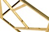 Миниатюра фото стол журнальный прозр.стекло/золото garda decor gy-et2051214gold | 220svet.ru