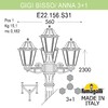 Миниатюра фото садово-парковый фонарь fumagalli gigi bisso/anna 3+1 e22.156.s31.vxe27 | 220svet.ru