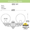Миниатюра фото светильник уличный настенный fumagalli porpora/g250 g25.141.000.axe27 | 220svet.ru