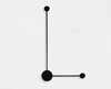 Миниатюра фото настенный светодиодный светильник italline it03-1436 black | 220svet.ru