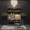 Миниатюра фото стул велюр зеленый/золото garda decor gy-ac8056gold-gr | 220svet.ru