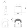Миниатюра фото заглушка deko-light end cap l-au-02-10 set 2 pcs 980012 | 220svet.ru