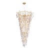Миниатюра фото подвесная люстра crystal lux reina sp34 d1200 gold pearl | 220svet.ru