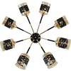 Миниатюра фото потолочная люстра reluce 01355-0.3-08 bk+fgd | 220svet.ru