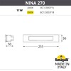 Миниатюра фото светильник для подсветки лестниц встраиваемый fumagalli nina 270 8c1.000.000.ayp1l | 220svet.ru