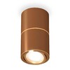 Миниатюра фото комплект накладного светильника ambrella light xs7404060 scf/pyg кофе песок/золото желтое полированное (c7404, a2072, c7404, n7004) | 220svet.ru