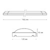 Миниатюра фото настенно-потолочный светодиодный светильник gauss wlf-4 844611336 | 220svet.ru