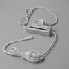 Миниатюра фото светодиодная фигура световой олень 1,6м белый 24в ip65 ltc lc-13162 | 220svet.ru