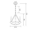 Миниатюра фото подвесная люстра wertmark brenda we586.03.503 | 220svet.ru