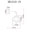 Миниатюра фото бра myfar katrin mr1810-1w | 220svet.ru