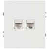 Миниатюра фото розетка эра arktik 16-3108-08 информационная двойная 2xrj45 белый матовый б0070491 | 220svet.ru