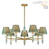 Миниатюра фото потолочная люстра на штанге lumion vermont 8275/7 латунь | 220svet.ru