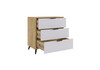 Миниатюра фото комод woodville адам дуб крафт золотой / белое дерево 576846 | 220svet.ru