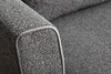 Миниатюра фото диван трехместный раскладной garda decor marco 2k-серый-flona ser+buta ser+colton032-ser | 220svet.ru