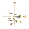 Миниатюра фото потолочная люстра на штанге inodesign abstraction balls 320.12 | 220svet.ru
