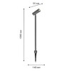 Миниатюра фото ландшафтный светильник favourite micron 4810-1f | 220svet.ru