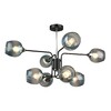 Миниатюра фото потолочная люстра imex md.3564-8-s bk+ch | 220svet.ru
