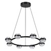 Миниатюра фото подвесной светодиодный светильник odeon light klot 5031/50l черный | 220svet.ru