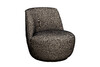 Миниатюра фото кресло поворотное рогожка черно-золотое garda decor gd/rivoli-k-santo302-chzol | 220svet.ru