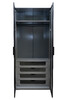 Миниатюра фото шкаф двухдверный с выдвижными ящиками garda decor gd-10012-6(риф) | 220svet.ru