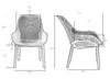 Миниатюра фото набор 3 шт кресло dobrin lonzo lmzl-pp756-n3-13671 | 220svet.ru