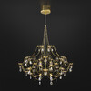 Миниатюра фото подвесная светодиодная люстра с декором из хрусталя с пультом ду bogates adit 90400 led | 220svet.ru