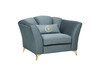 Миниатюра фото кресло annette велюровое бирюзовое garda decor annette-к-2k-colt1004 | 220svet.ru