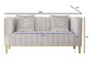 Миниатюра фото диван двухместный garda decor 102an-div-8682-ser | 220svet.ru