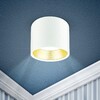 Миниатюра фото накладной светильник эра gx53 wh/gd б0048536 | 220svet.ru
