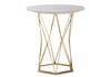 Миниатюра фото стол деревянный melan white / gold | 220svet.ru