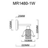 Миниатюра фото бра myfar lisa mr1480-1w | 220svet.ru